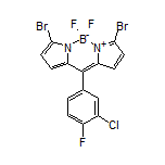 3,7-Dibromo-10-(3-chloro-4-fluorophenyl)-5,5-difluoro-5H-dipyrrolo[1,2-c:2’,1’-f][1,3,2]diazaborinin-4-ium-5-uide