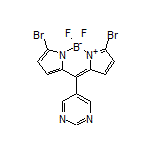 3,7-Dibromo-5,5-difluoro-10-(pyrimidin-5-yl)-5H-dipyrrolo[1,2-c:2’,1’-f][1,3,2]diazaborinin-4-ium-5-uide