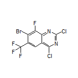 7-Bromo-2,4-dichloro-8-fluoro-6-(trifluoromethyl)quinazoline