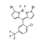 3,7-Dibromo-10-[2-chloro-5-(trifluoromethyl)phenyl]-5,5-difluoro-5H-dipyrrolo[1,2-c:2’,1’-f][1,3,2]diazaborinin-4-ium-5-uide