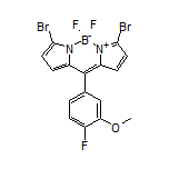 3,7-Dibromo-5,5-difluoro-10-(4-fluoro-3-methoxyphenyl)-5H-dipyrrolo[1,2-c:2’,1’-f][1,3,2]diazaborinin-4-ium-5-uide