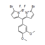 3,7-Dibromo-10-(3,4-dimethoxyphenyl)-5,5-difluoro-5H-dipyrrolo[1,2-c:2’,1’-f][1,3,2]diazaborinin-4-ium-5-uide