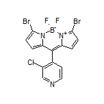 3,7-Dibromo-10-(3-chloropyridin-4-yl)-5,5-difluoro-5H-dipyrrolo[1,2-c:2’,1’-f][1,3,2]diazaborinin-4-ium-5-uide