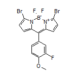 3,7-Dibromo-5,5-difluoro-10-(3-fluoro-4-methoxyphenyl)-5H-dipyrrolo[1,2-c:2’,1’-f][1,3,2]diazaborinin-4-ium-5-uide