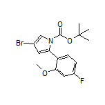 tert-butyl 4-bromo-2-(4-fluoro-2-methoxyphenyl)pyrrolecarboxylate