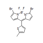 3,7-Dibromo-5,5-difluoro-10-(5-methylthiophen-2-yl)-5H-dipyrrolo[1,2-c:2’,1’-f][1,3,2]diazaborinin-4-ium-5-uide