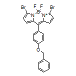 10-[4-(Benzyloxy)phenyl]-3,7-dibromo-5,5-difluoro-5H-dipyrrolo[1,2-c:2’,1’-f][1,3,2]diazaborinin-4-ium-5-uide