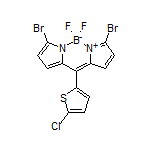 3,7-Dibromo-10-(5-chlorothiophen-2-yl)-5,5-difluoro-5H-dipyrrolo[1,2-c:2’,1’-f][1,3,2]diazaborinin-4-ium-5-uide