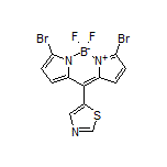 3,7-Dibromo-5,5-difluoro-10-(thiazol-5-yl)-5H-dipyrrolo[1,2-c:2’,1’-f][1,3,2]diazaborinin-4-ium-5-uide