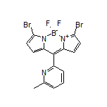 3,7-Dibromo-5,5-difluoro-10-(6-methylpyridin-2-yl)-5H-dipyrrolo[1,2-c:2’,1’-f][1,3,2]diazaborinin-4-ium-5-uide