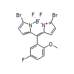 3,7-Dibromo-5,5-difluoro-10-(5-fluoro-2-methoxyphenyl)-5H-dipyrrolo[1,2-c:2’,1’-f][1,3,2]diazaborinin-4-ium-5-uide