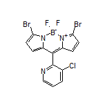 3,7-Dibromo-10-(3-chloropyridin-2-yl)-5,5-difluoro-5H-dipyrrolo[1,2-c:2’,1’-f][1,3,2]diazaborinin-4-ium-5-uide