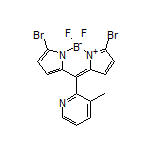 3,7-Dibromo-5,5-difluoro-10-(3-methylpyridin-2-yl)-5H-dipyrrolo[1,2-c:2’,1’-f][1,3,2]diazaborinin-4-ium-5-uide