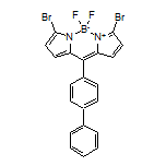 10-(4-Biphenylyl)-3,7-dibromo-5,5-difluoro-5H-dipyrrolo[1,2-c:2’,1’-f][1,3,2]diazaborinin-4-ium-5-uide