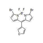 3,7-Dibromo-5,5-difluoro-10-(furan-3-yl)-5H-dipyrrolo[1,2-c:2’,1’-f][1,3,2]diazaborinin-4-ium-5-uide