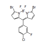 3,7-Dibromo-10-(4-chloro-3-fluorophenyl)-5,5-difluoro-5H-dipyrrolo[1,2-c:2’,1’-f][1,3,2]diazaborinin-4-ium-5-uide