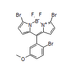 3,7-Dibromo-10-(2-bromo-5-methoxyphenyl)-5,5-difluoro-5H-dipyrrolo[1,2-c:2’,1’-f][1,3,2]diazaborinin-4-ium-5-uide