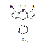 3,7-Dibromo-5,5-difluoro-10-(6-methoxypyridin-3-yl)-5H-dipyrrolo[1,2-c:2’,1’-f][1,3,2]diazaborinin-4-ium-5-uide