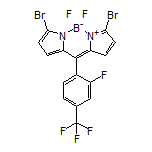 3,7-Dibromo-5,5-difluoro-10-[2-fluoro-4-(trifluoromethyl)phenyl]-5H-dipyrrolo[1,2-c:2’,1’-f][1,3,2]diazaborinin-4-ium-5-uide