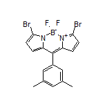 3,7-Dibromo-10-(3,5-dimethylphenyl)-5,5-difluoro-5H-dipyrrolo[1,2-c:2’,1’-f][1,3,2]diazaborinin-4-ium-5-uide