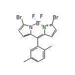 3,7-Dibromo-10-(2,5-dimethylphenyl)-5,5-difluoro-5H-dipyrrolo[1,2-c:2’,1’-f][1,3,2]diazaborinin-4-ium-5-uide