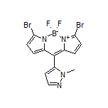 3,7-Dibromo-5,5-difluoro-10-(1-methyl-5-pyrazolyl)-5H-dipyrrolo[1,2-c:2’,1’-f][1,3,2]diazaborinin-4-ium-5-uide