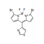 3,7-Dibromo-5,5-difluoro-10-(thiazol-4-yl)-5H-dipyrrolo[1,2-c:2’,1’-f][1,3,2]diazaborinin-4-ium-5-uide