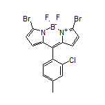 3,7-Dibromo-10-(2-chloro-4-methylphenyl)-5,5-difluoro-5H-dipyrrolo[1,2-c:2’,1’-f][1,3,2]diazaborinin-4-ium-5-uide