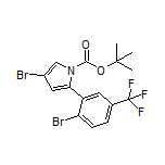 4-Bromo-2-[2-bromo-5-(trifluoromethyl)phenyl]-1-Boc-1H-pyrrole