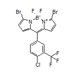 3,7-Dibromo-10-[4-chloro-3-(trifluoromethyl)phenyl]-5,5-difluoro-5H-dipyrrolo[1,2-c:2’,1’-f][1,3,2]diazaborinin-4-ium-5-uide