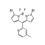 3,7-Dibromo-5,5-difluoro-10-(4-methylpyridin-2-yl)-5H-dipyrrolo[1,2-c:2’,1’-f][1,3,2]diazaborinin-4-ium-5-uide