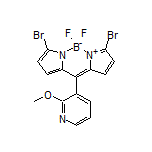 3,7-Dibromo-5,5-difluoro-10-(2-methoxypyridin-3-yl)-5H-dipyrrolo[1,2-c:2’,1’-f][1,3,2]diazaborinin-4-ium-5-uide