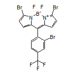 3,7-Dibromo-10-[2-bromo-4-(trifluoromethyl)phenyl]-5,5-difluoro-5H-dipyrrolo[1,2-c:2’,1’-f][1,3,2]diazaborinin-4-ium-5-uide