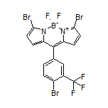 3,7-Dibromo-10-[4-bromo-3-(trifluoromethyl)phenyl]-5,5-difluoro-5H-dipyrrolo[1,2-c:2’,1’-f][1,3,2]diazaborinin-4-ium-5-uide