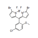 3,7-Dibromo-10-(5-chloro-2-methoxyphenyl)-5,5-difluoro-5H-dipyrrolo[1,2-c:2’,1’-f][1,3,2]diazaborinin-4-ium-5-uide