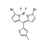 3,7-Dibromo-5,5-difluoro-10-(4-methylthiophen-2-yl)-5H-dipyrrolo[1,2-c:2’,1’-f][1,3,2]diazaborinin-4-ium-5-uide