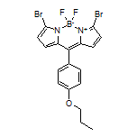 3,7-Dibromo-5,5-difluoro-10-(4-propoxyphenyl)-5H-dipyrrolo[1,2-c:2’,1’-f][1,3,2]diazaborinin-4-ium-5-uide