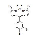 3,7-Dibromo-10-(3,4-dibromophenyl)-5,5-difluoro-5H-dipyrrolo[1,2-c:2’,1’-f][1,3,2]diazaborinin-4-ium-5-uide