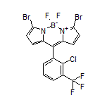 3,7-Dibromo-10-[2-chloro-3-(trifluoromethyl)phenyl]-5,5-difluoro-5H-dipyrrolo[1,2-c:2’,1’-f][1,3,2]diazaborinin-4-ium-5-uide