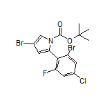 4-Bromo-2-(2-bromo-4-chloro-6-fluorophenyl)-1-Boc-1H-pyrrole