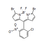 3,7-Dibromo-10-(2-chloro-6-nitrophenyl)-5,5-difluoro-5H-dipyrrolo[1,2-c:2’,1’-f][1,3,2]diazaborinin-4-ium-5-uide