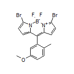 3,7-Dibromo-5,5-difluoro-10-(5-methoxy-2-methylphenyl)-5H-dipyrrolo[1,2-c:2’,1’-f][1,3,2]diazaborinin-4-ium-5-uide