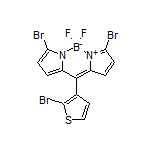 3,7-Dibromo-10-(2-bromothiophen-3-yl)-5,5-difluoro-5H-dipyrrolo[1,2-c:2’,1’-f][1,3,2]diazaborinin-4-ium-5-uide