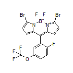 3,7-Dibromo-5,5-difluoro-10-[2-fluoro-5-(trifluoromethoxy)phenyl]-5H-dipyrrolo[1,2-c:2’,1’-f][1,3,2]diazaborinin-4-ium-5-uide