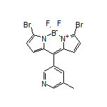 3,7-Dibromo-5,5-difluoro-10-(5-methylpyridin-3-yl)-5H-dipyrrolo[1,2-c:2’,1’-f][1,3,2]diazaborinin-4-ium-5-uide