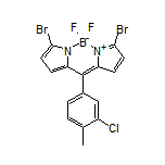 3,7-Dibromo-10-(3-chloro-4-methylphenyl)-5,5-difluoro-5H-dipyrrolo[1,2-c:2’,1’-f][1,3,2]diazaborinin-4-ium-5-uide