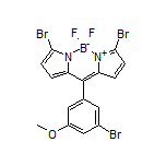 3,7-Dibromo-10-(3-bromo-5-methoxyphenyl)-5,5-difluoro-5H-dipyrrolo[1,2-c:2’,1’-f][1,3,2]diazaborinin-4-ium-5-uide