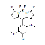 3,7-Dibromo-10-(4-chloro-2,5-dimethoxyphenyl)-5,5-difluoro-5H-dipyrrolo[1,2-c:2’,1’-f][1,3,2]diazaborinin-4-ium-5-uide