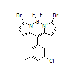 3,7-Dibromo-10-(3-chloro-5-methylphenyl)-5,5-difluoro-5H-dipyrrolo[1,2-c:2’,1’-f][1,3,2]diazaborinin-4-ium-5-uide