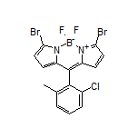 3,7-Dibromo-10-(2-chloro-6-methylphenyl)-5,5-difluoro-5H-dipyrrolo[1,2-c:2’,1’-f][1,3,2]diazaborinin-4-ium-5-uide